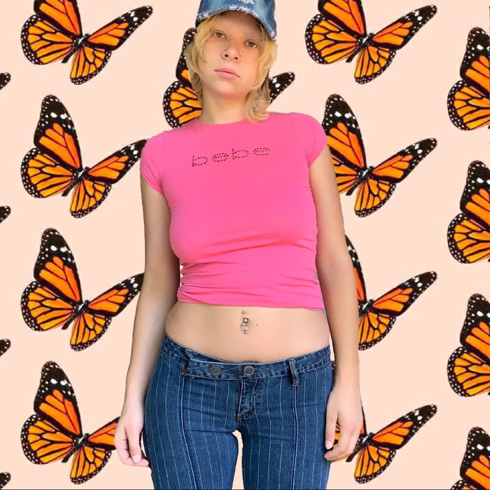 Pink Bebe tee shirt 🌷